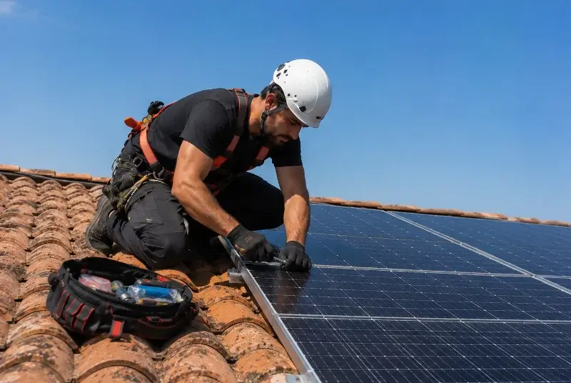 Maintenance et monitoring de panneaux solaires à Soubise