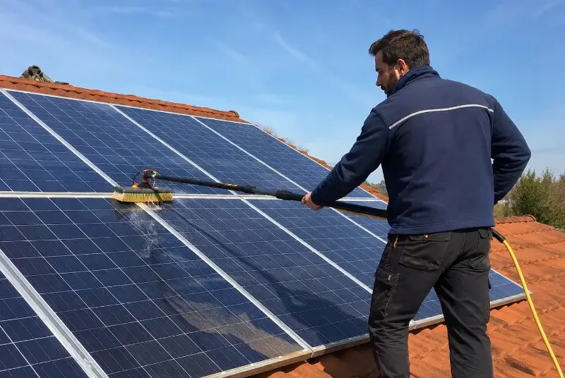 Nettoyage et entretien de panneaux solaires à Soubise